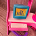 Vintage 90s retro 1990s Barbie Home Office play set w/ fish computer & fax work