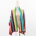 Vintage 70s Rainbow Striped Blanket Throw Shawl
