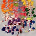 64 Skeins Friendship Thread Floss Multi Color Lot Crafts Embroidery Bracelets