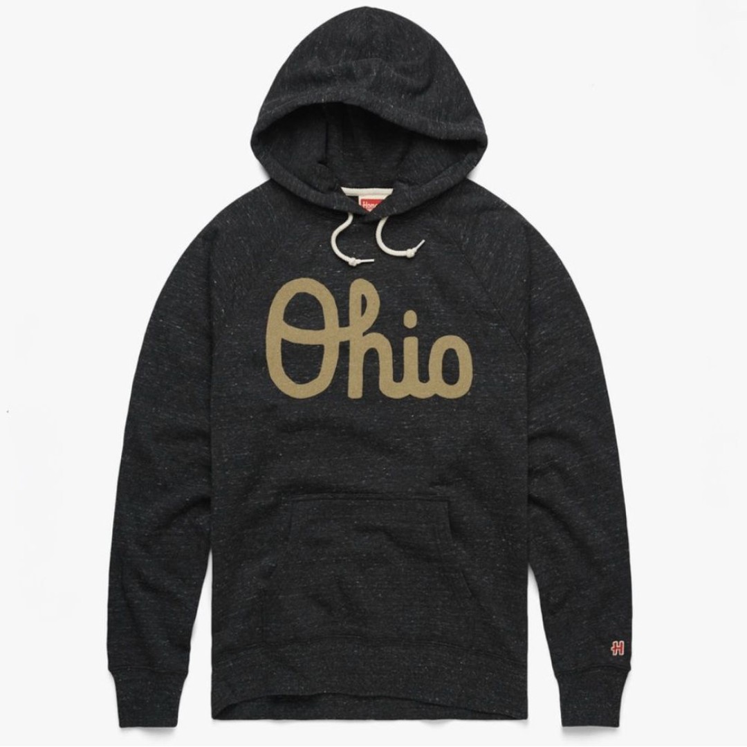 Homage Script Ohio Hoodie Size Medium Grey Ohio State Buckeyes
