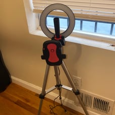 Celll phone ring light tripod