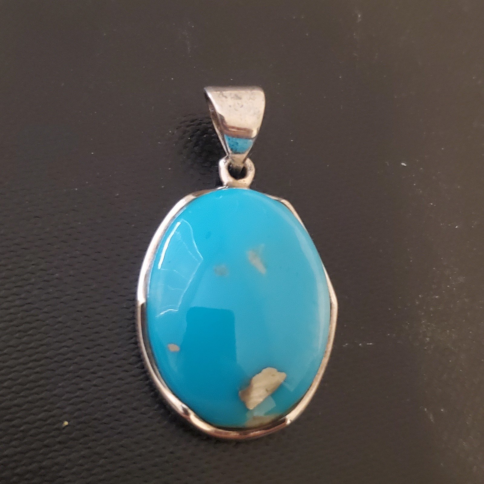 Sterling Silver Colorado Turquoise Pendant