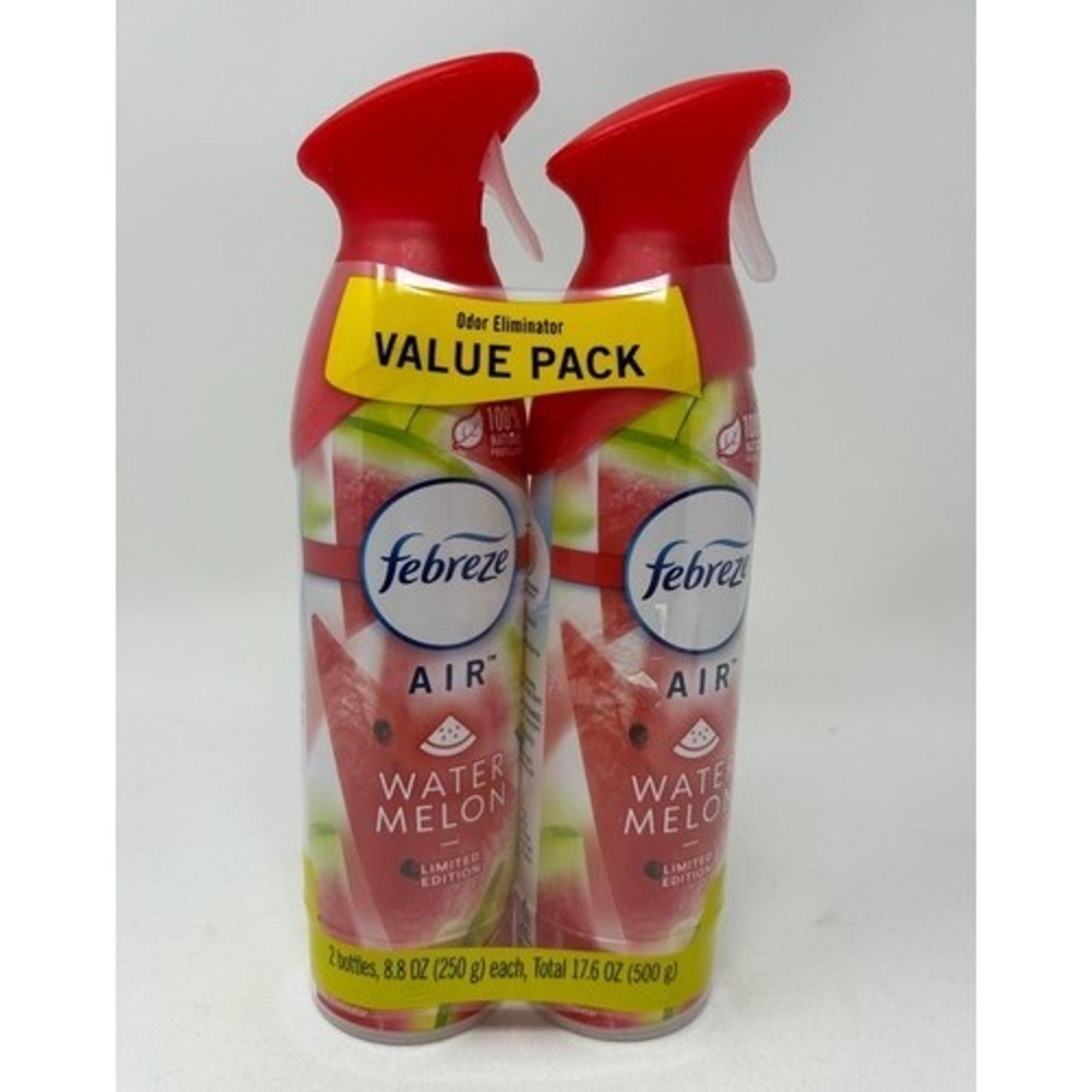 2 Febreze Air SWEET WATERMELON VINE Non-Aerosol Room Spray Freshener 8.8 oz