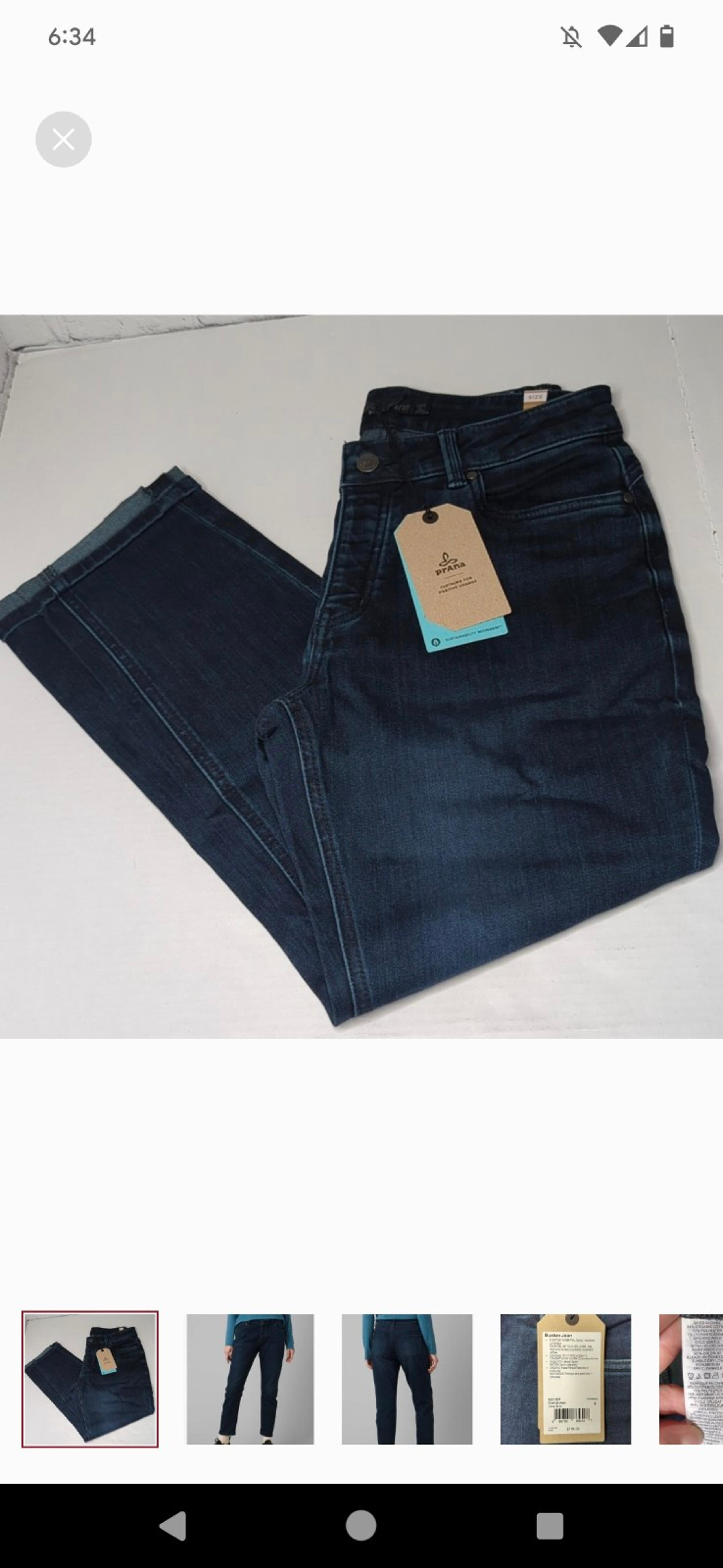 NWT prana organic cotton Buxton boyfriend jeans