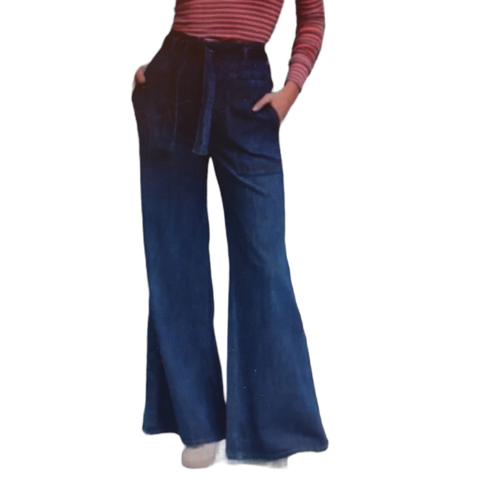 Anthropologie Pilcro Letterpress blue Super Wide Leg jeans hi waist sz 30 GUC