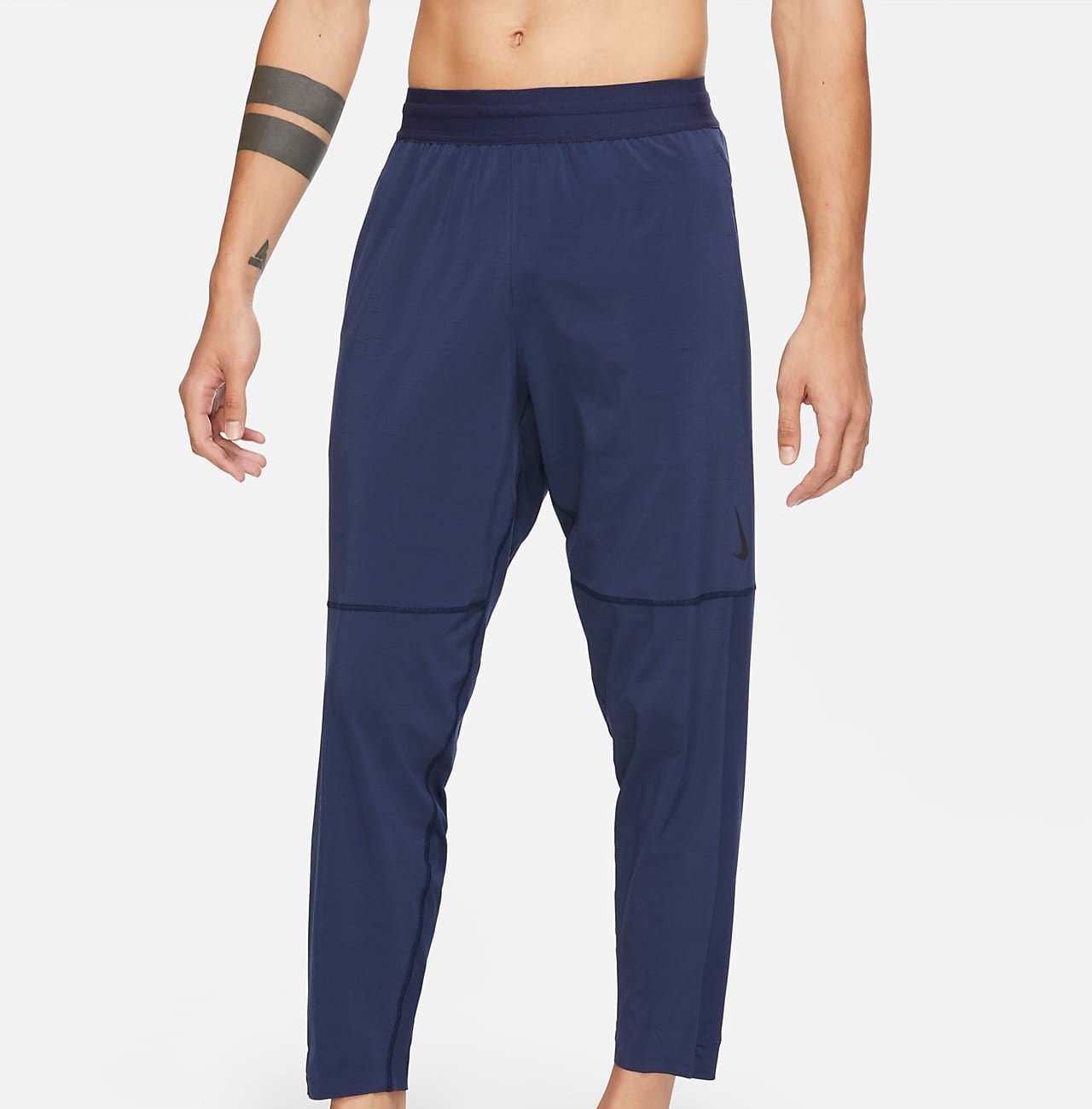 Nike DRI-Fit Flex Yoga Pants Navy Medium Size