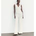 FULL LENGTH ASYMMETRIC VEST JUMPSUIT SIZE M