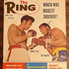 1970 THE RING MAGAZINE APRIL CASSIUS CLAY JOE FRAZIER JIMMY BRADDOCK MAX BAER