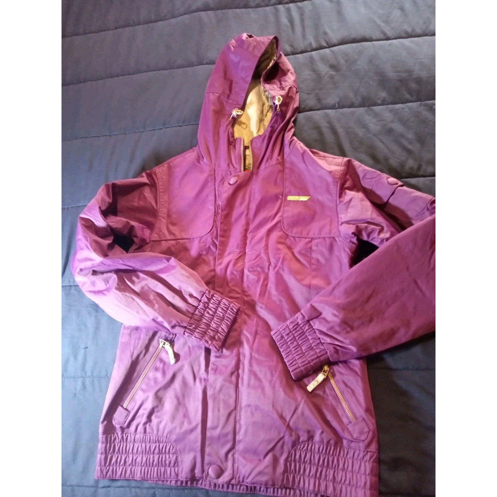 SIMS Women's Ski Snowboard Coat Purple Size Medium Insulated Hooded Cuffs