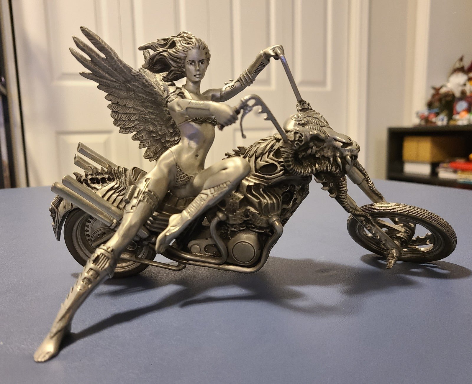Franklin Mint Set of 2 Bronze Figures. Temptation Rides and Passion Burns