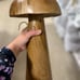 Wooden mushroom decor !