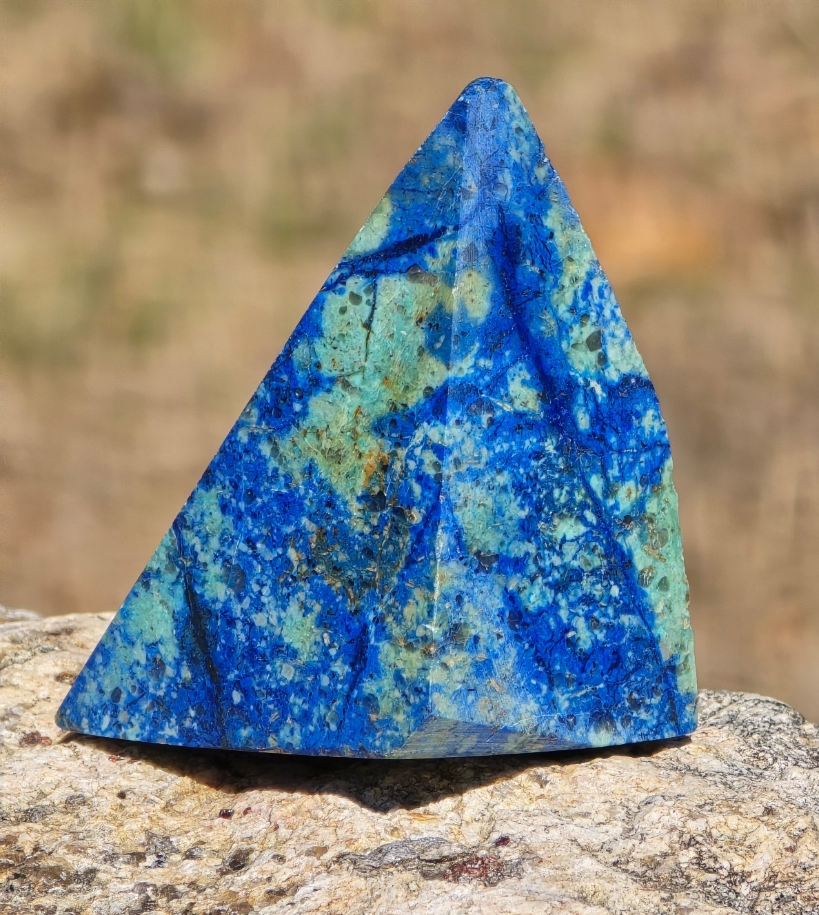 Top-Quality! STUNNING Color!♡ Azurite & Malachite Crystal Pointed Freeform!
