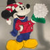 Rare Vintage 1998 36x29” Disney Mickey Mouse Christmas Outdoor Snowflake Flag