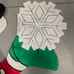 Rare Vintage 1998 36x29” Disney Mickey Mouse Christmas Outdoor Snowflake Flag