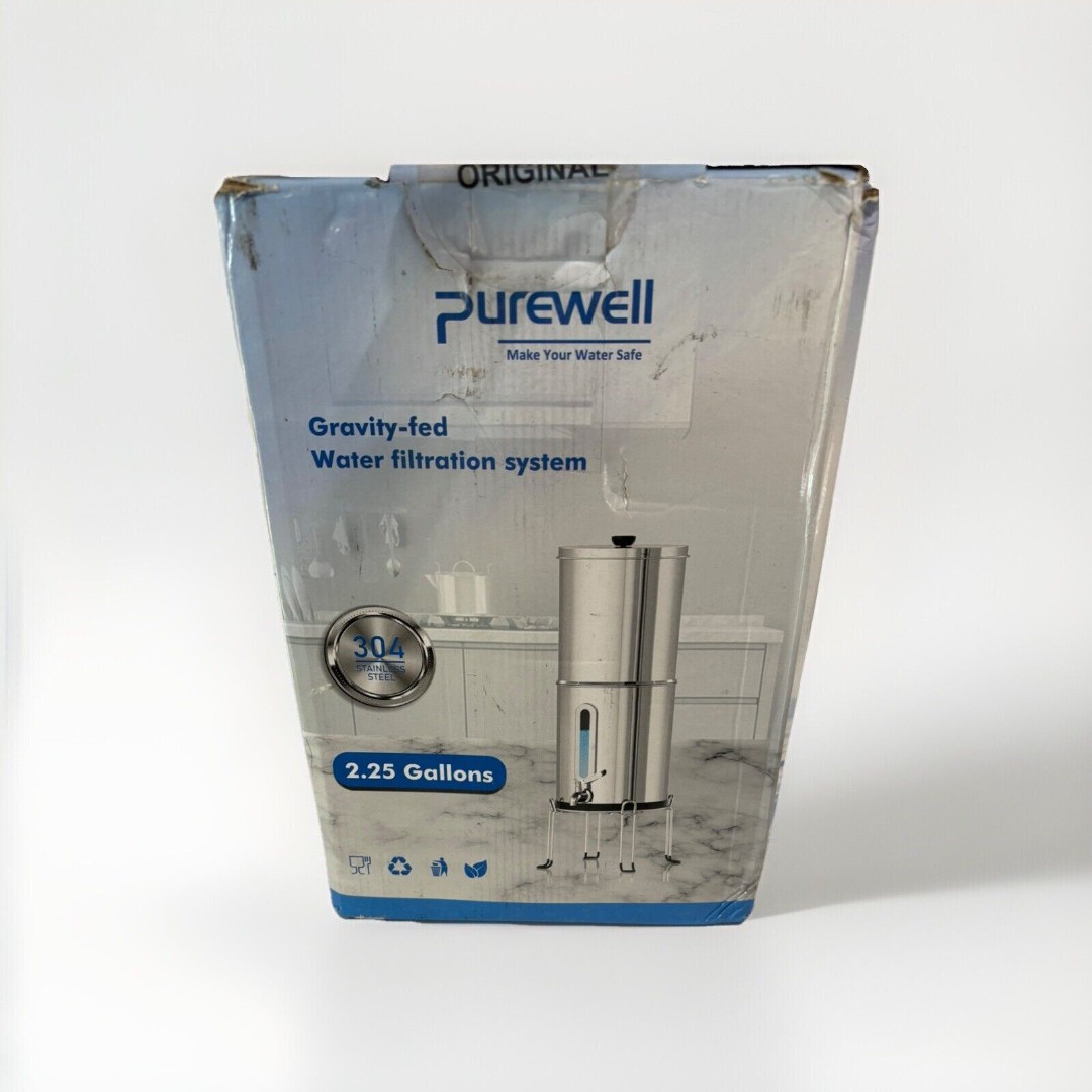 Purewell 3-Stage 0.01μm Ultra-Filtration Gravity Water Filter PW-OB - Silver