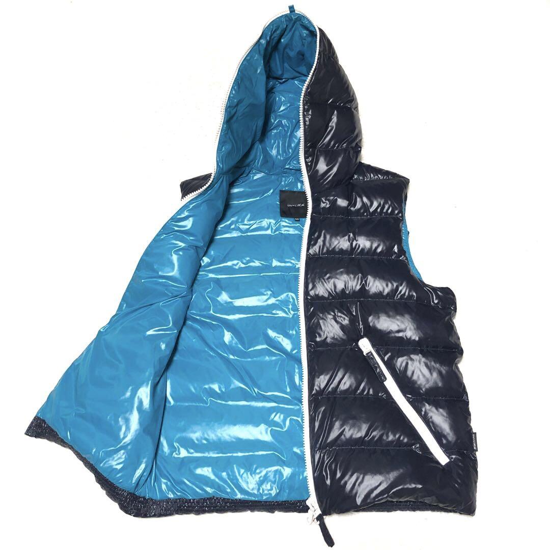 Almost unused, current model, Duvetica down vest, navy, large size, 50