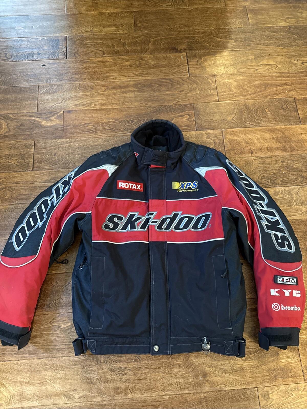 SKI-DOO Team Full Zip Up Shell & Liner Multi Color Snowmobile Jacket Men's M