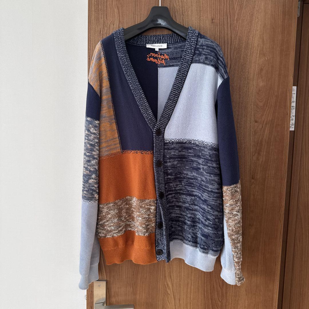 Maison Kitsuné Patchwork Cardigan