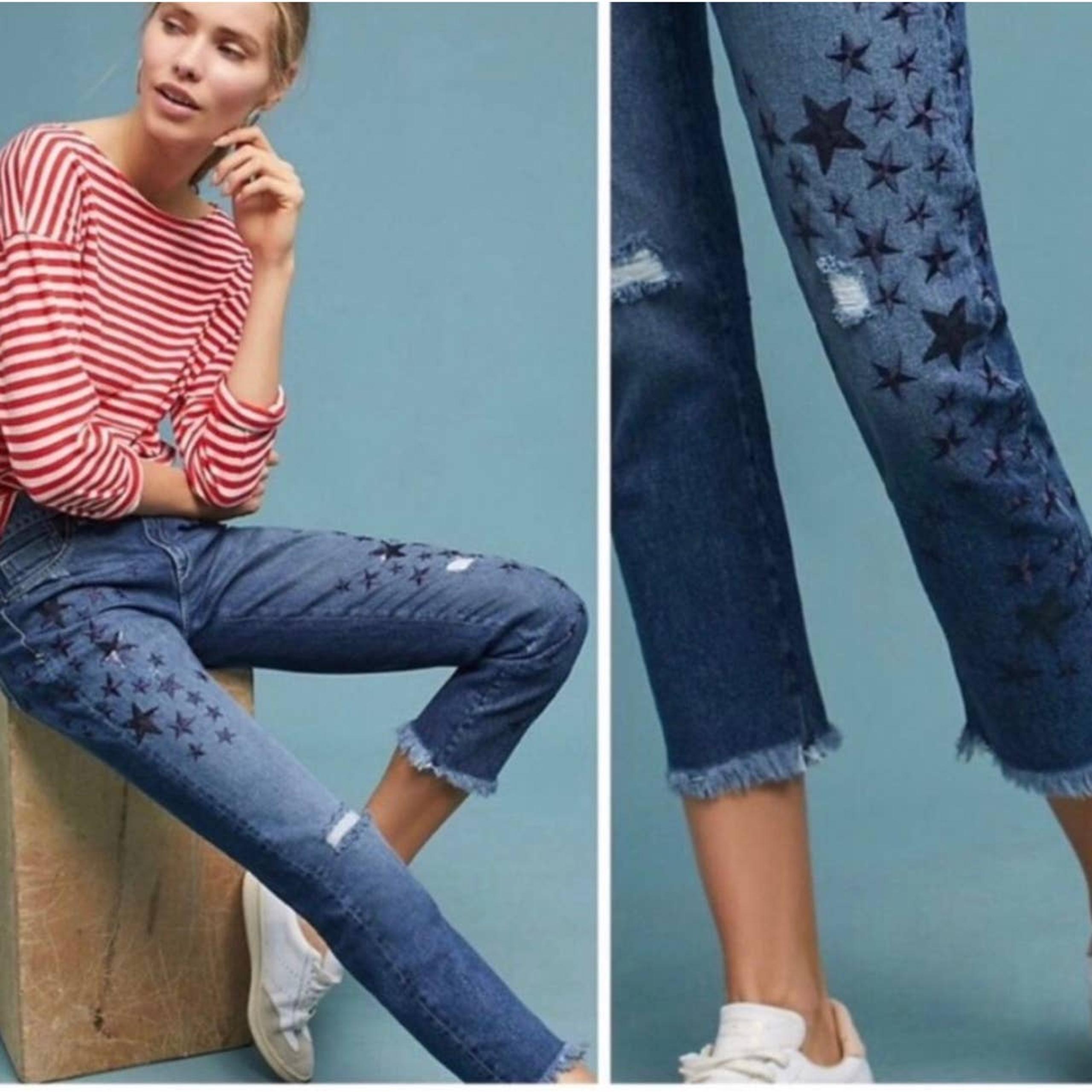Anthropologie Pilcro and the Letterpress Womens Size 25 Slim Boyfriend Jeans