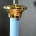 Vintage I brass and lite blue table lamp