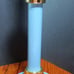 Vintage I brass and lite blue table lamp
