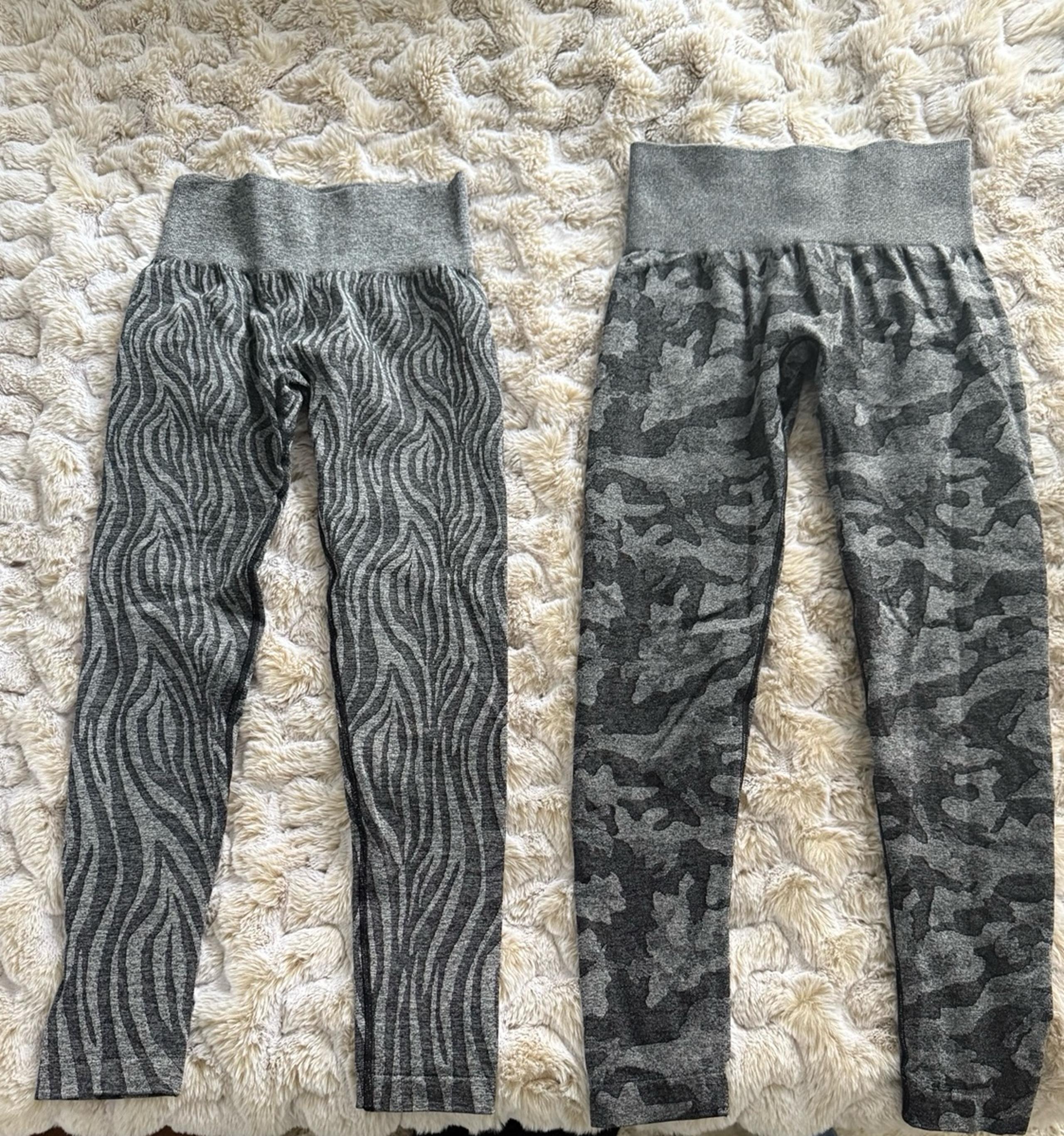 NVGTN camo and zebra print seamless legging bundle