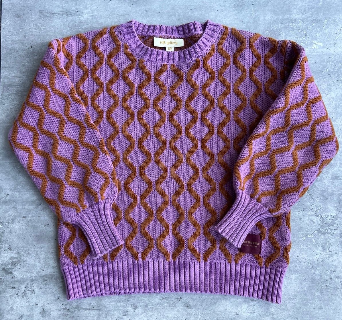 Soft gallery girls cotton knit sweater 6y