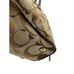 Coach Signature Stripe Khaki Mahogany Carryall Shoulder Bag