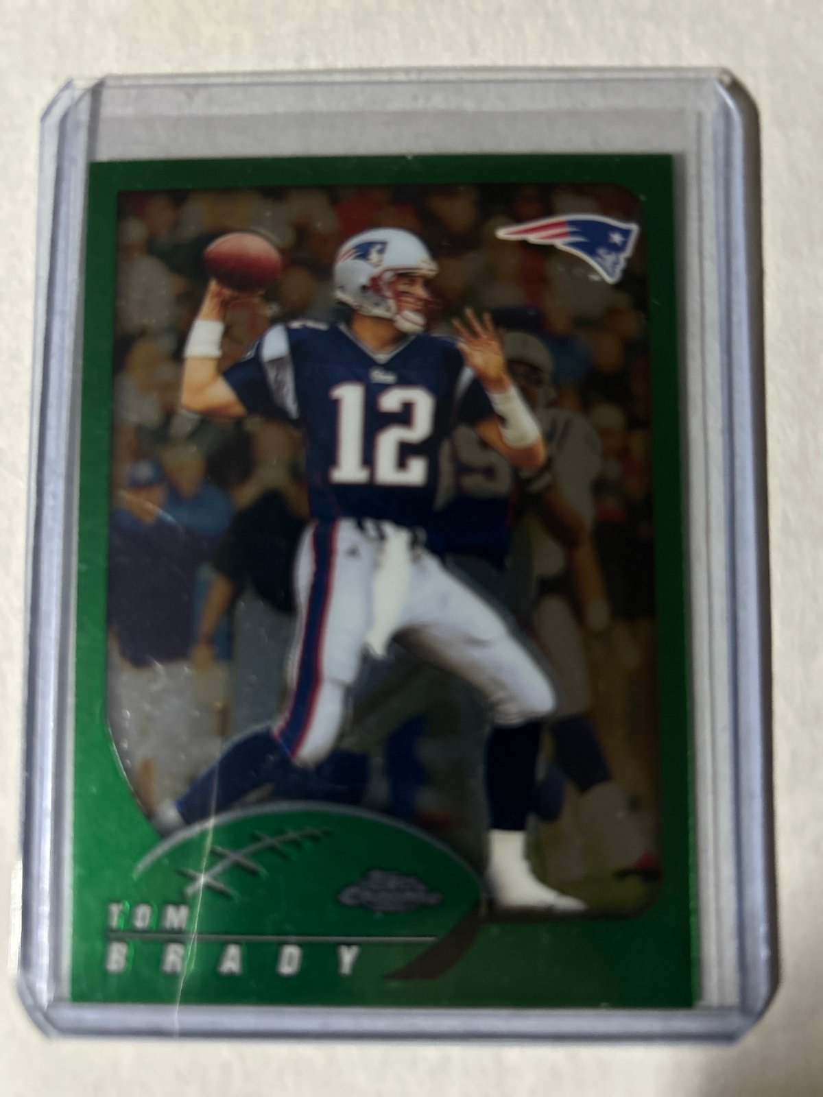 2002 topps chrome Tom Brady card
