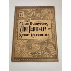 Antique RARE 1894 Marie Burroughs Art Portfolio of Stage Celebrities Part II