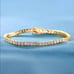 14K Gold 2ct Square Diamond Womens Tennis Bracelet 14 Karat Ladies Jewelry 8
