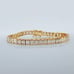 14K Gold 2ct Square Diamond Womens Tennis Bracelet 14 Karat Ladies Jewelry 8