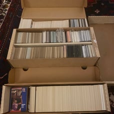 3 Huge Boxes of Sports Cards - ABOUT 2000 CARDS - AUTOGRAPHS, ROOKIES, AND STARS