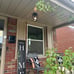 Flush Ceiling Light Fixture with Clear Glass Shade Farmhouse Black