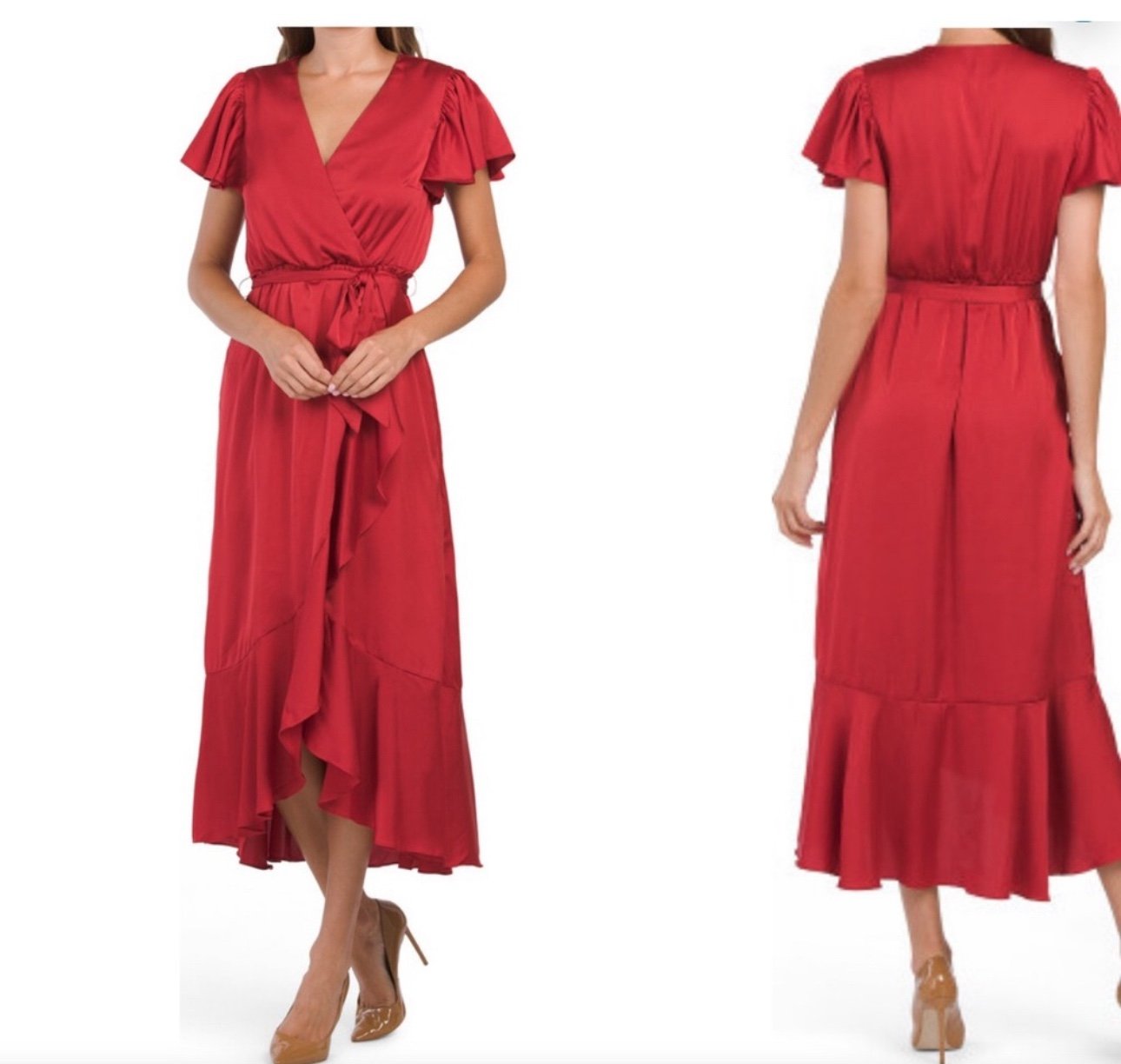 Nicole Miller faux wrap dress