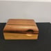 70's MCM Jiri Polak Wood Box Handmade Signed Swivel Lid Prague Czech Republic