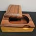 70's MCM Jiri Polak Wood Box Handmade Signed Swivel Lid Prague Czech Republic