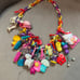 Vintage 80’s Plastic Mold Charm Necklace with Charms