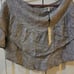 BCBGeneration Women's Black/White Tiered Linen Blend Mini Skirt Size Large