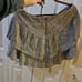 BCBGeneration Women's Black/White Tiered Linen Blend Mini Skirt Size Large