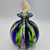 Murano: Bucella Cristalli Perfume Bottle with Leaf Dauber