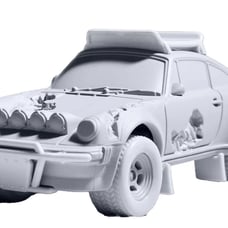 Mattel Creations Hot Wheels x Daniel Arsham Eroded Porsche Safari In Hand