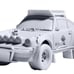 Mattel Creations Hot Wheels x Daniel Arsham Eroded Porsche Safari In Hand