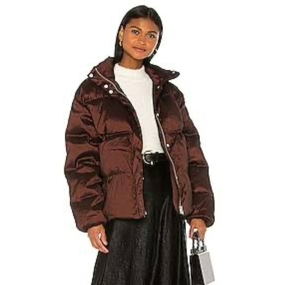 LPA Metallic Ethan Puffer Jacket Size L