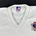 VTG 80s Nutmeg MLB Boston Red Sox Baseball Sweatshirt Medium White VNeck Sweater