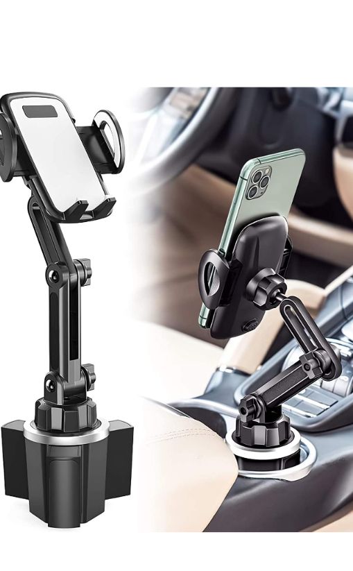 Cup holder phone mount