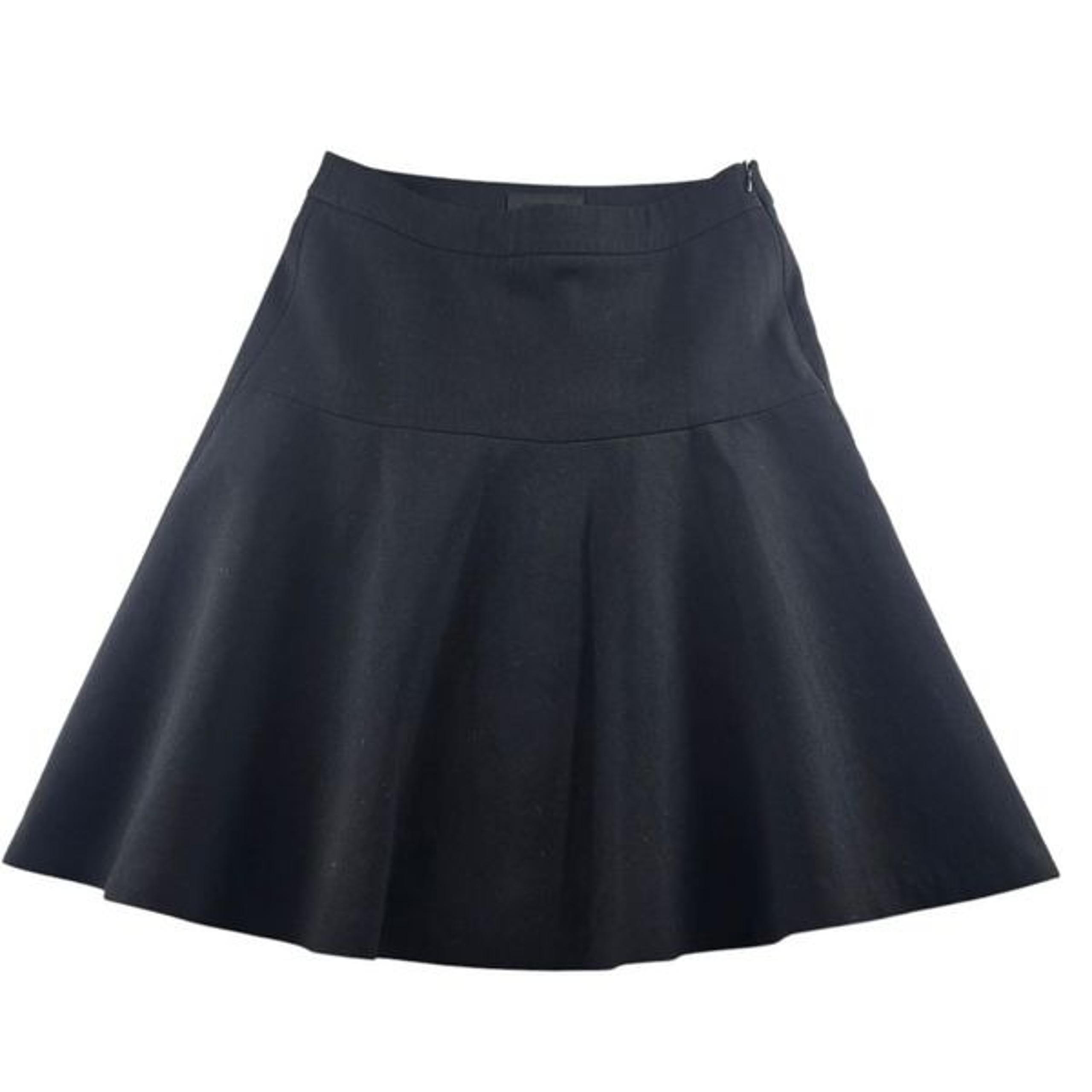 Zara -1914 Women's Black High-Waisted A-line Skirt  Size 4