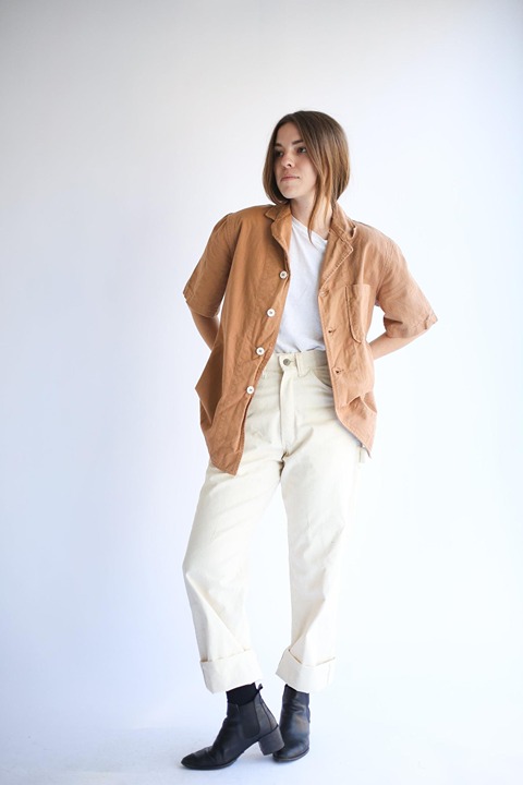 The Willet Shirt in Almond Brown | Vintage Unisex