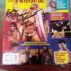 Autographed The Wrestler Magazine