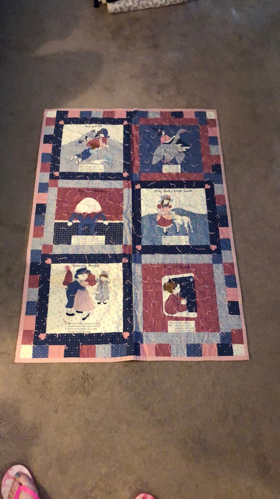 Vintage Nursery Rhymes Quilt
